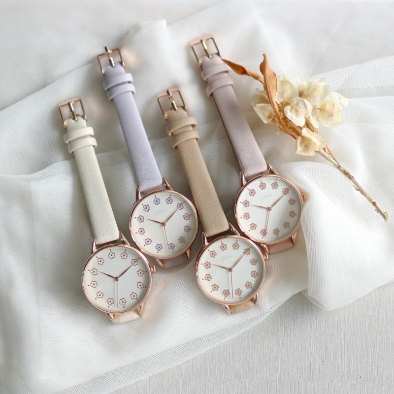 Scandinavian Style Flowers Watch 北歐風 花花 花環花圈女裝手錶 *marimekko vibe*