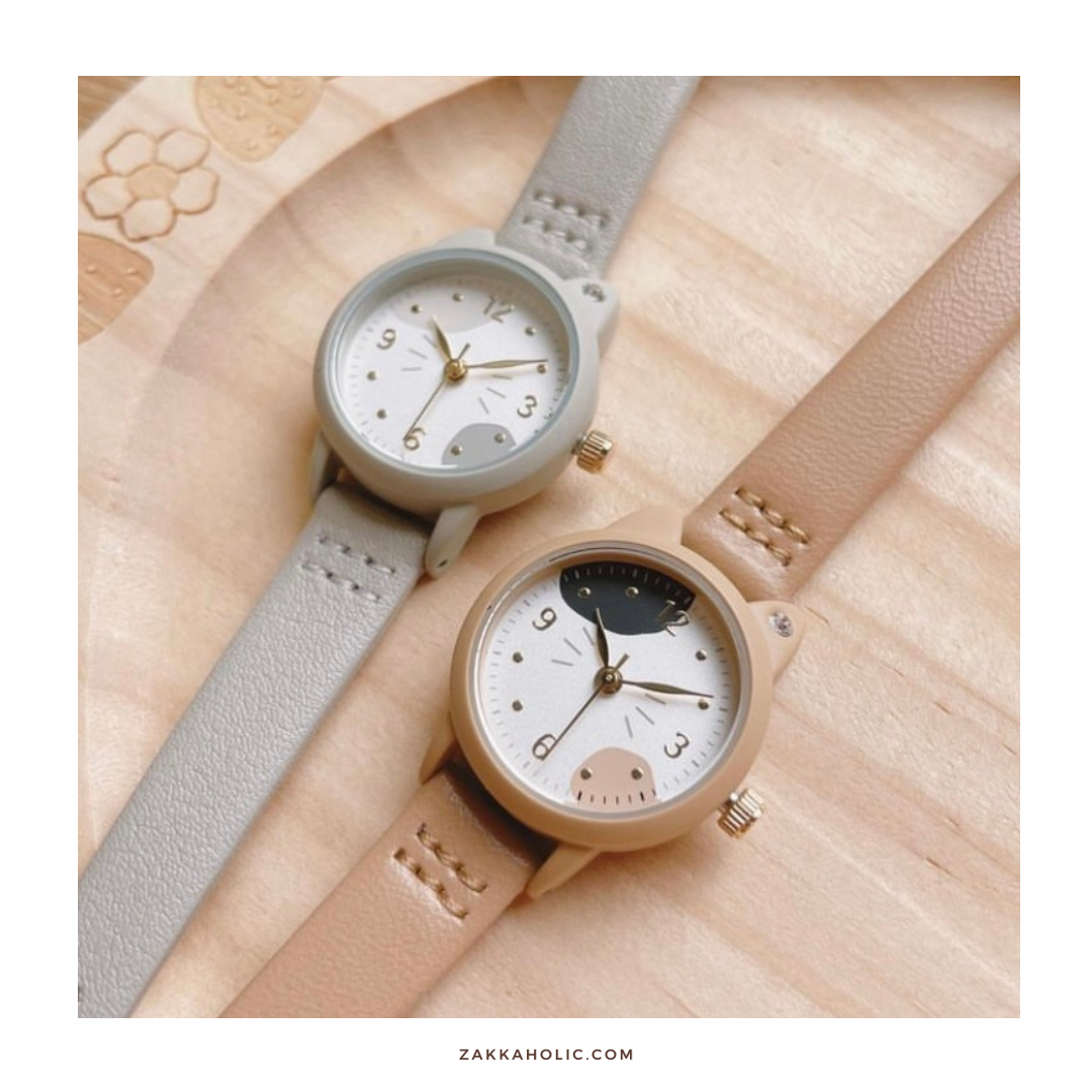 Water Proof Cat Shape Watch 女裝 防水 三色貓貓形手錶
