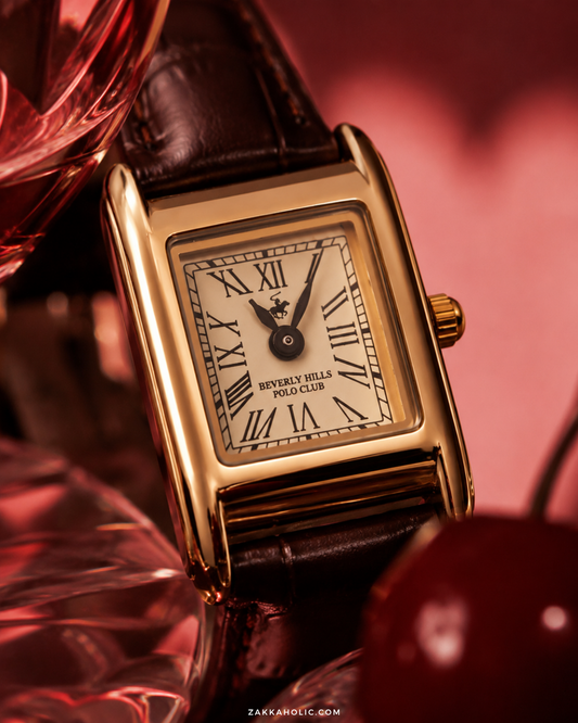 Time Sales! Beverly Hills Polo Club Anique Tank Square Watch 經典復古方形手錶