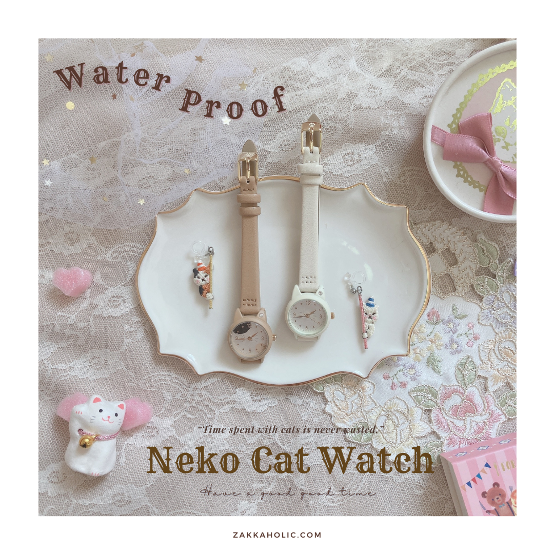 Water Proof Cat Shape Watch 女裝 防水 三色貓貓形手錶