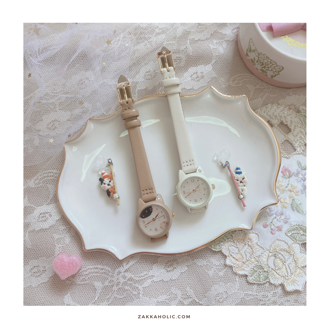 Water Proof Cat Shape Watch 女裝 防水 三色貓貓形手錶