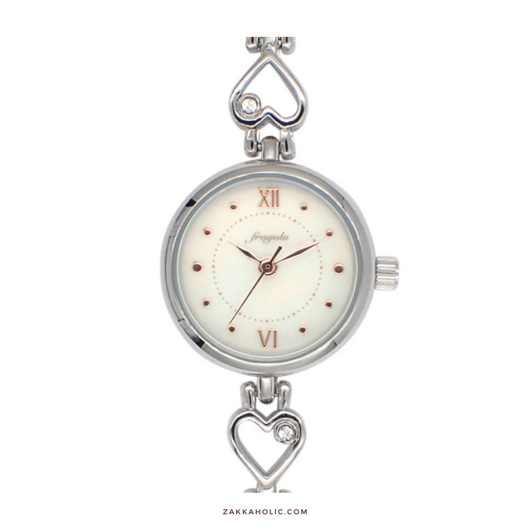心連心手鏈錶 Heart Bracelet Watch|防水|愛心女裝錶|情人節禮物