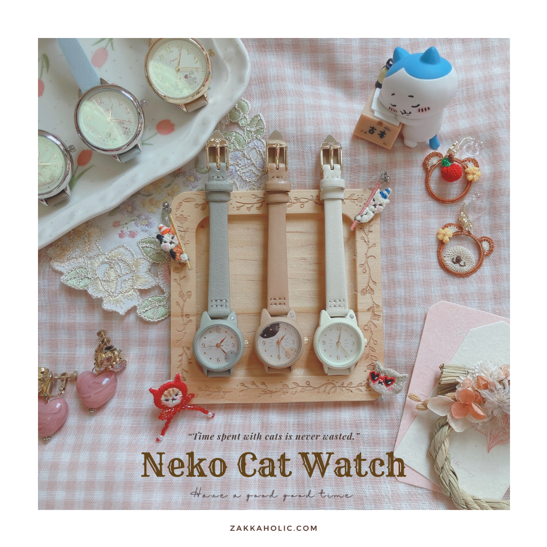 Water Proof Cat Shape Watch 女裝 防水 三色貓貓形手錶