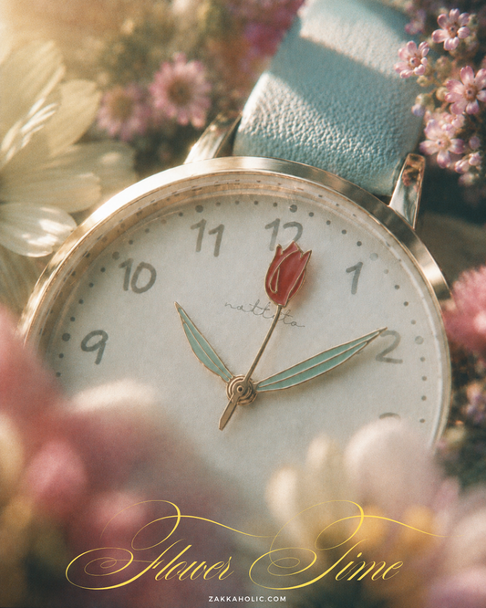 歲月靜好 鬱金香 花花指針手錶 Flower Watch