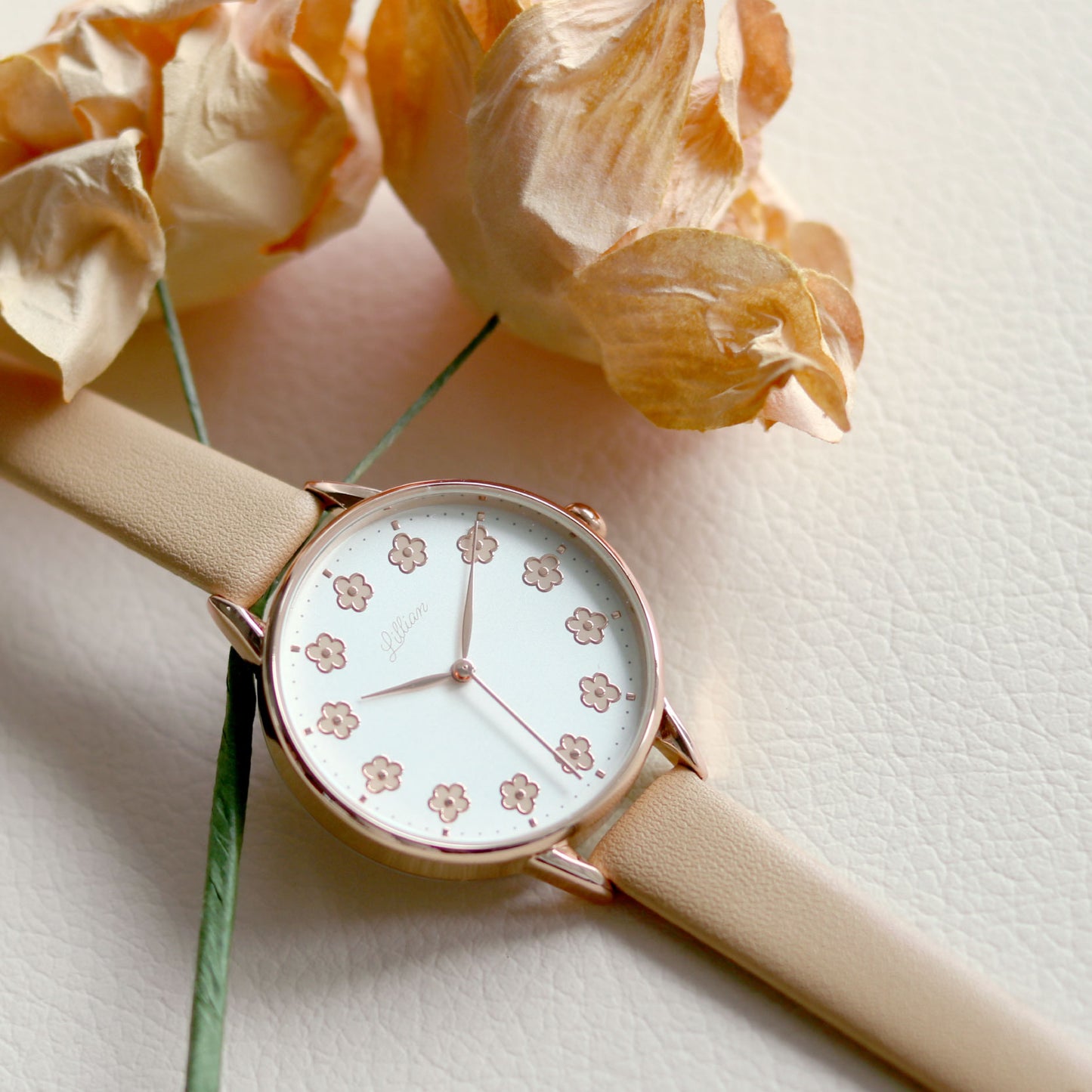 Scandinavian Style Flowers Watch 北歐風 花花 花環花圈女裝手錶 *marimekko vibe*