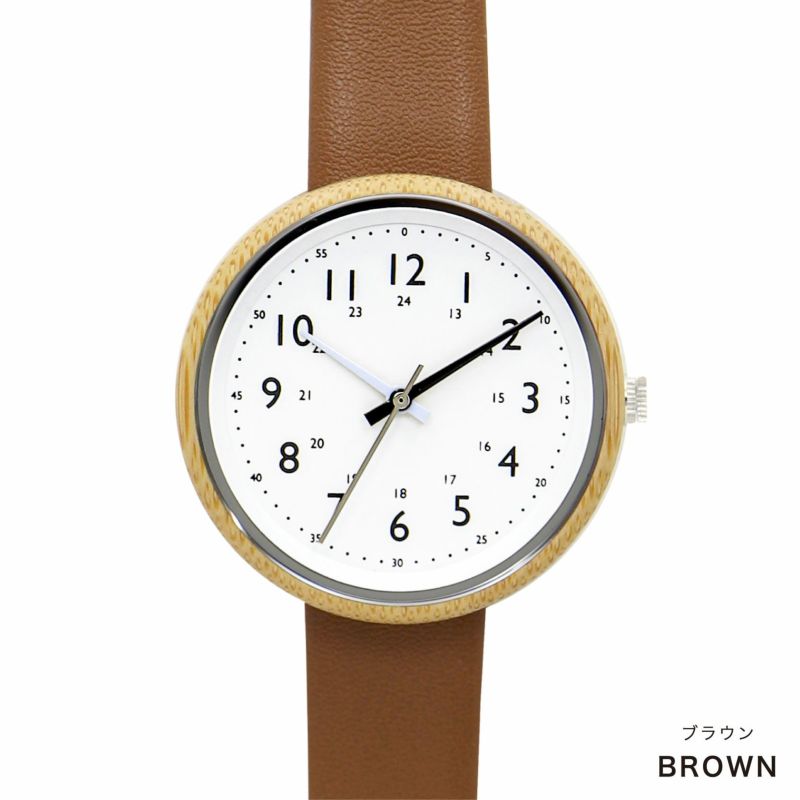 Bamboo Watch 親膚竹製錶圈手錶 女裝