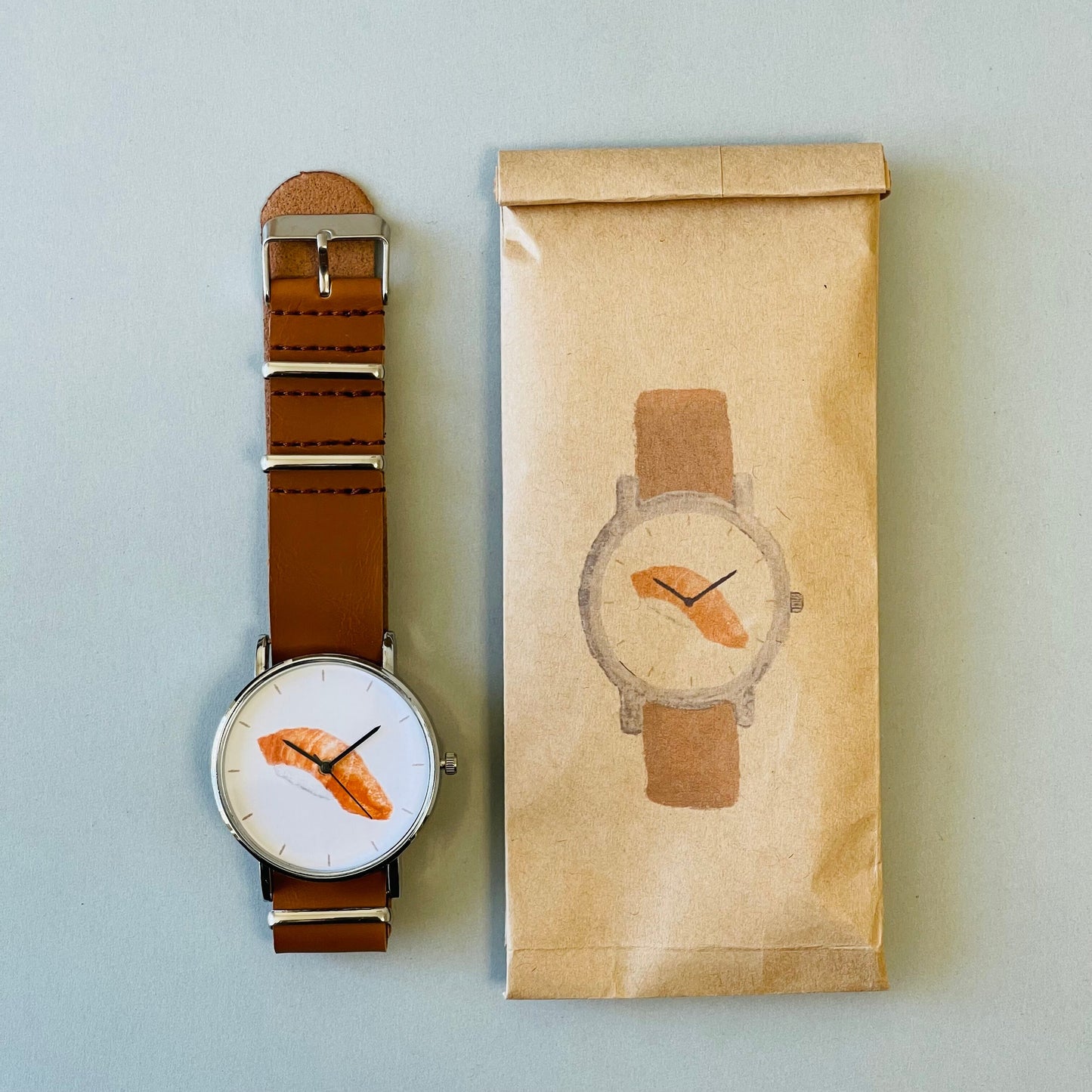 びとbito- Handicraft Watch 日本手工錶 - 三文魚壽司