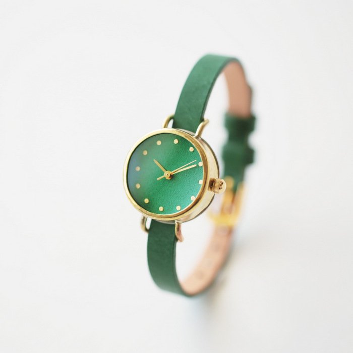C-Brain Handicraft Watch 日本手工錶 42_04 iroha 綠青