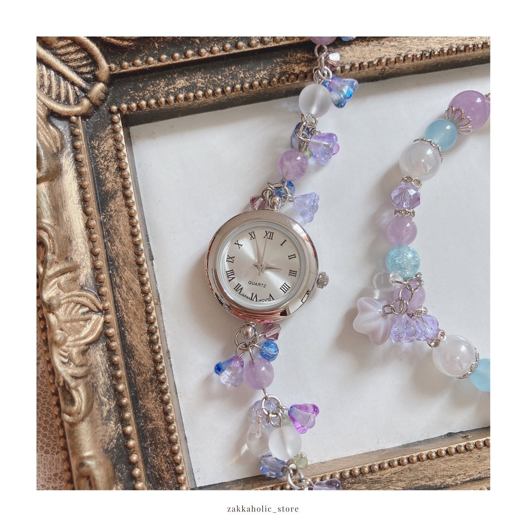 ๐ท๐๐๐๐๐๐- ๆฅๆฌๆไฝ ๅคฉ็ถ็ณๆ้้ถ Japanese Handmade Bracelet Watch