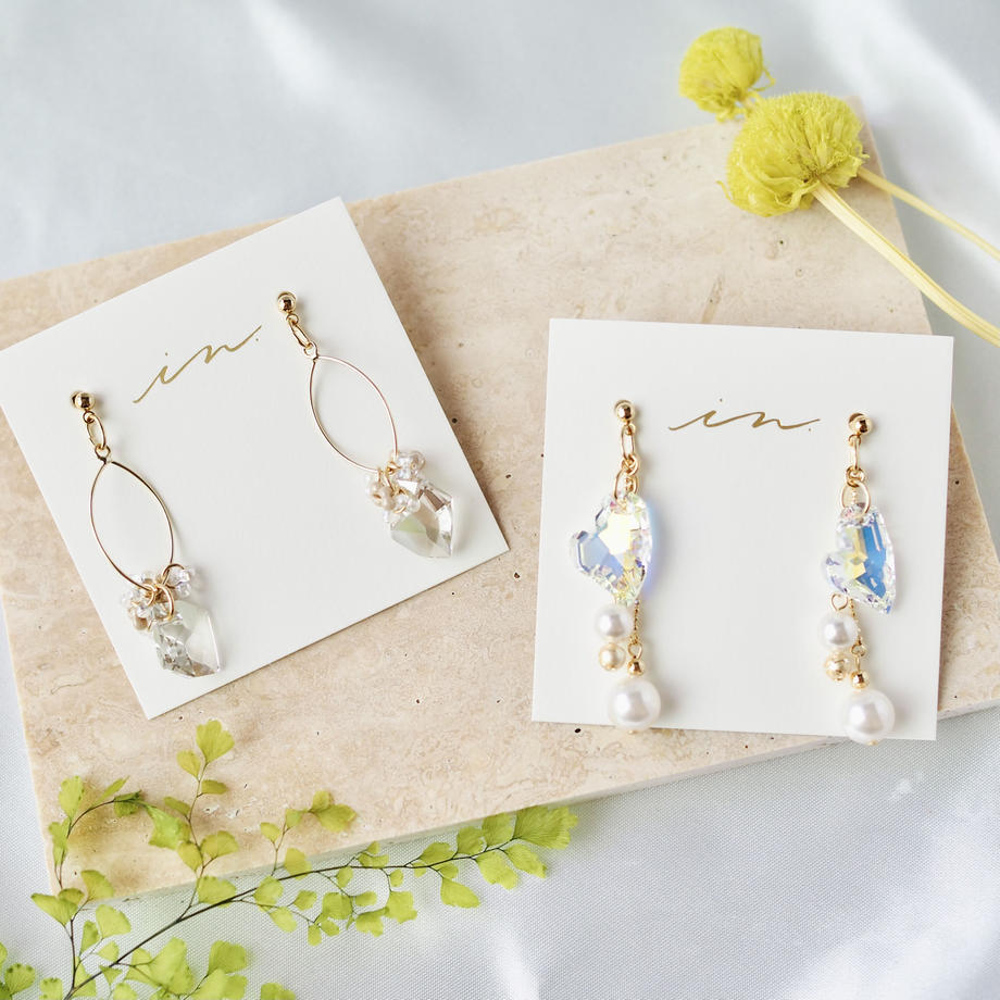In. Accessory - 日本手作 Swarovski x Czech beads *・゚jeanne #1386 .*・゚