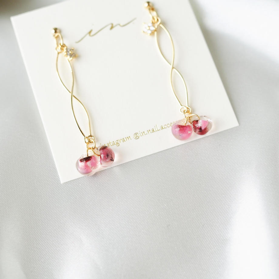 In. Accessory - 日本手作 \Tear Drop/ 天使之淚 *・゚cherry #1272 .*・゚