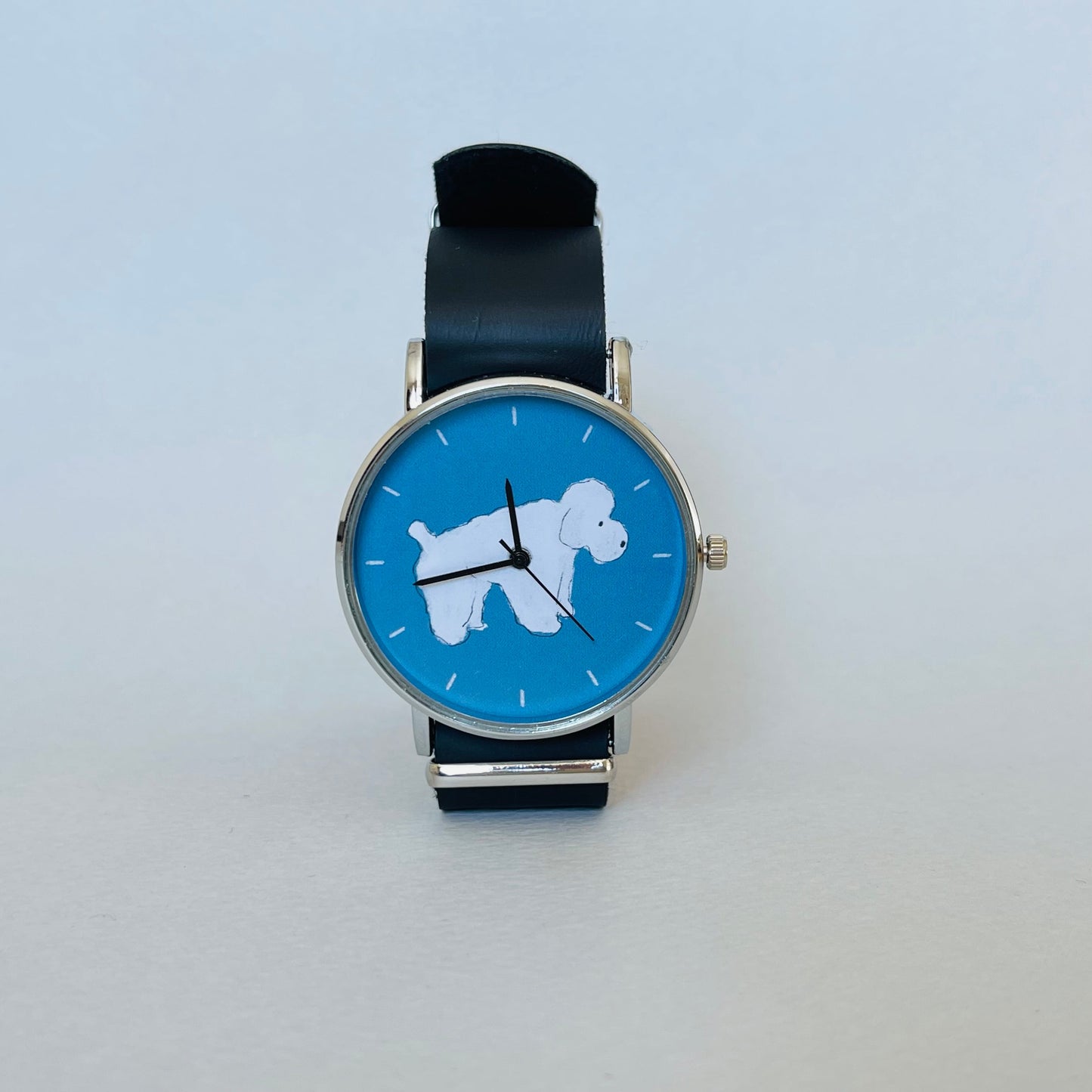 びとbito - Handicraft Watch 日本手工錶 - 貴婦狗 (藍底)