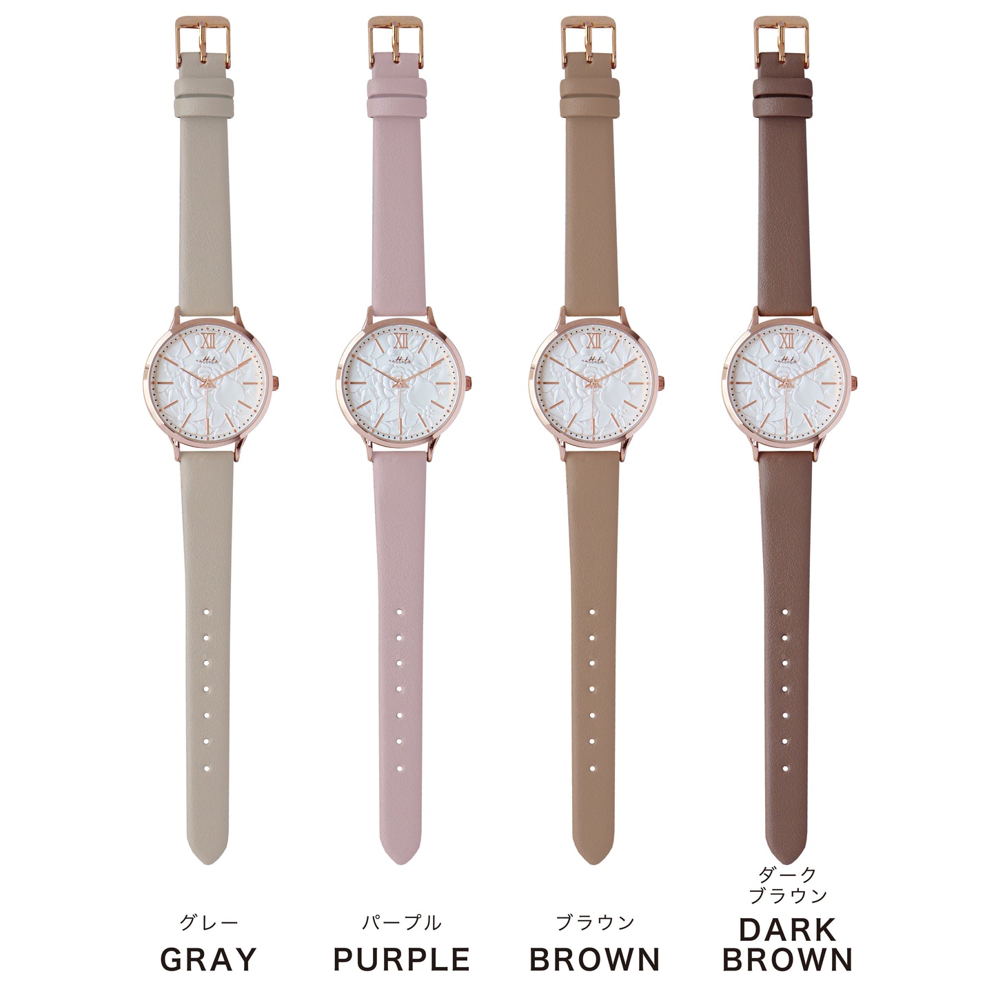 Antique Floral Watch 立體花卉浮雕手錶 女裝
