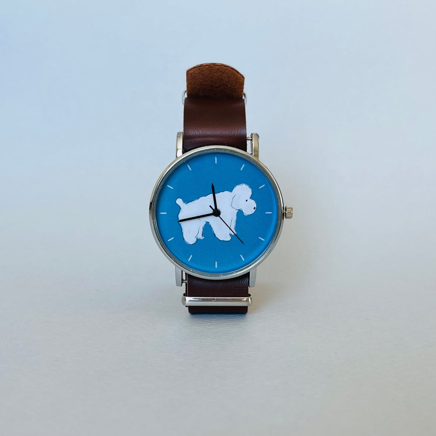 びとbito - Handicraft Watch 日本手工錶 - 貴婦狗 (藍底)