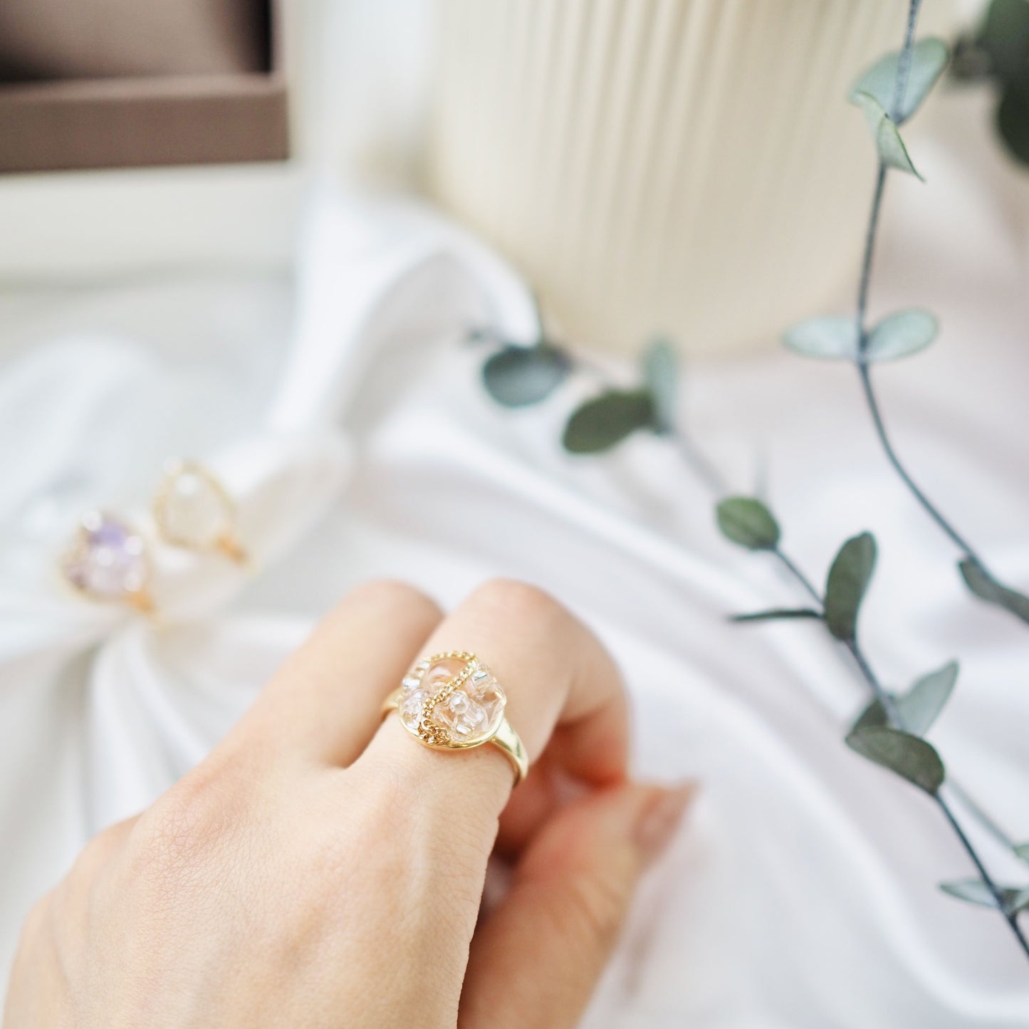 In. Accessory - 日本手作 Swarovski x Czech beads *・゚sugar ring #512 *・゚