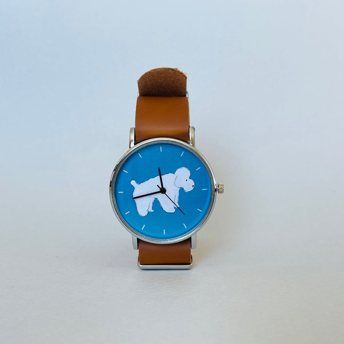 びとbito - Handicraft Watch 日本手工錶 - 貴婦狗 (藍底)