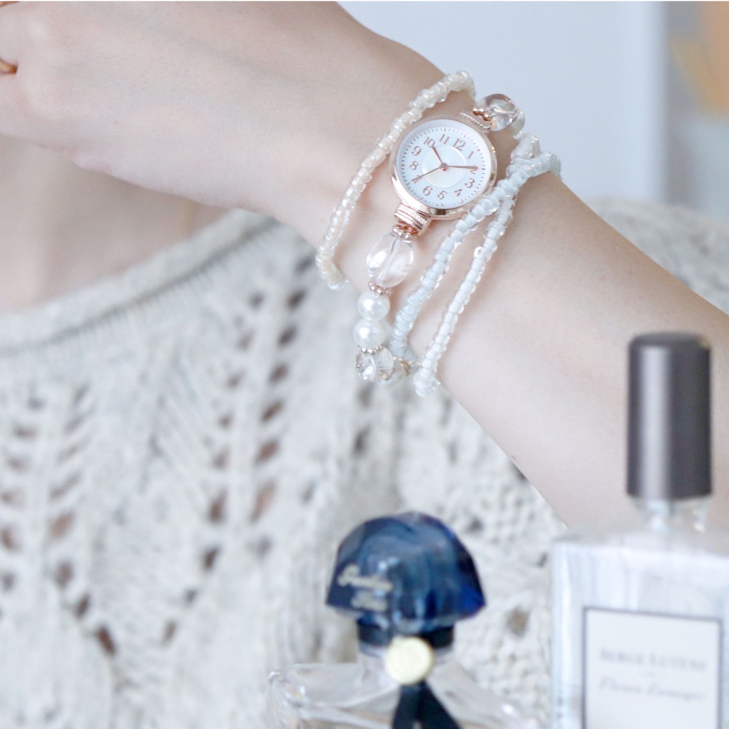Pearl Bracelet Watch Set 珠珠手鏈錶套裝