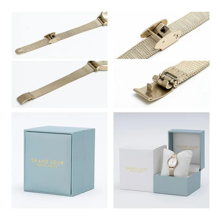 Made in Tokyo Watch 女裝 磨沙金屬色手錶 Grand Jour Vintage Gold