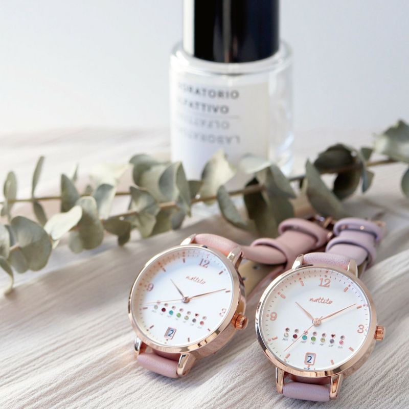 Calendar Watch Morandi Colors 女裝 莫蘭迪色寶石日期手錶