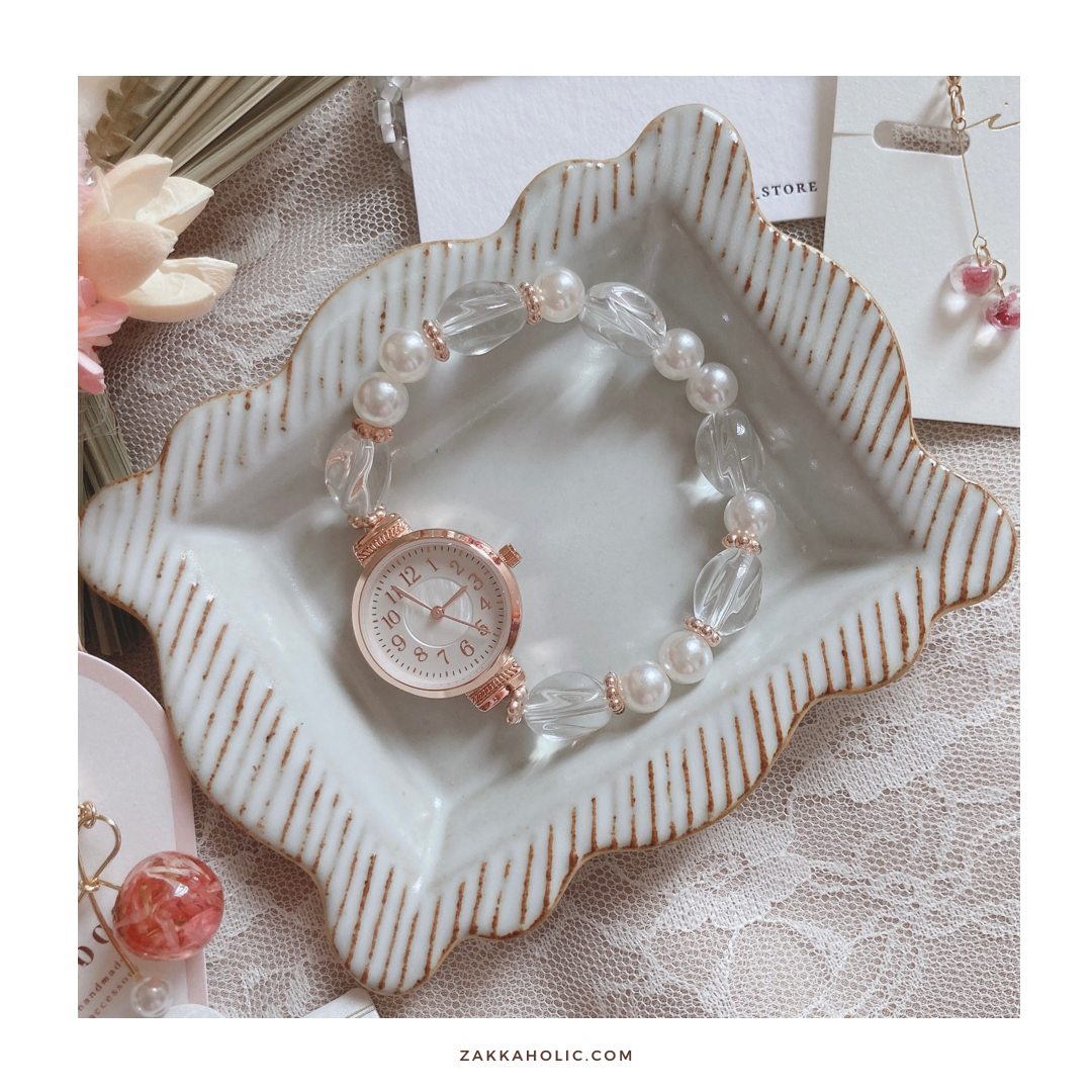 Pearl Bracelet Watch Set 珠珠手鏈錶套裝