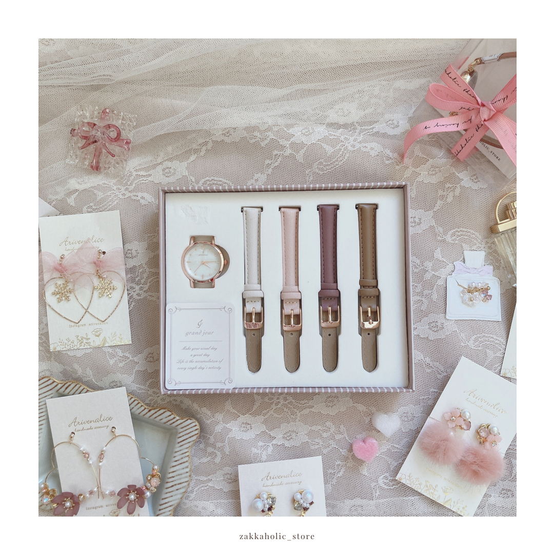 Grand Jour Changeable Belt Watch Gift Set 女裝 可轉換錶帶禮盒裝