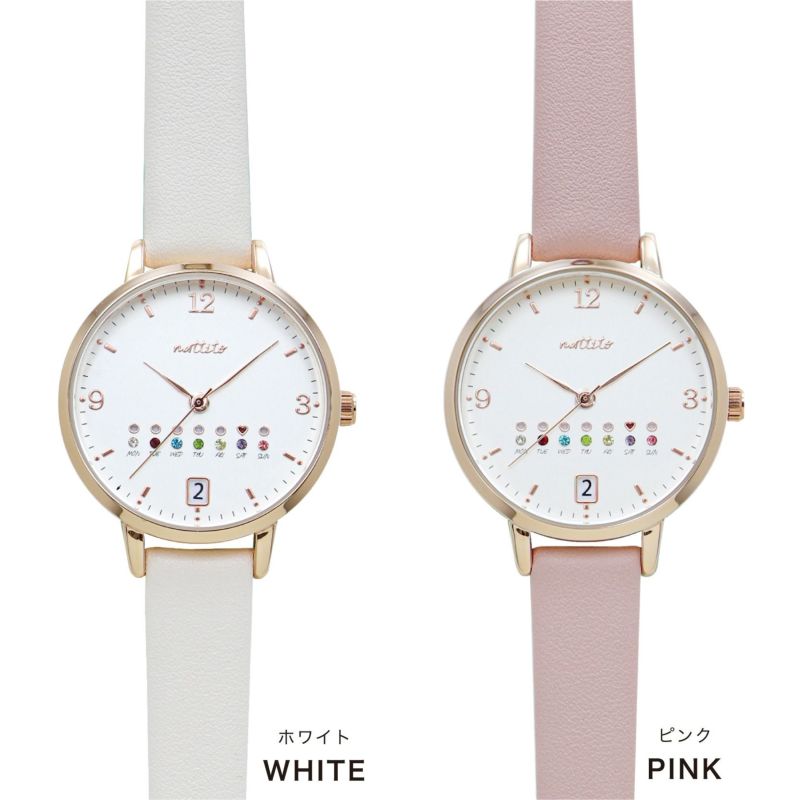 Calendar Watch Morandi Colors 女裝 莫蘭迪色寶石日期手錶