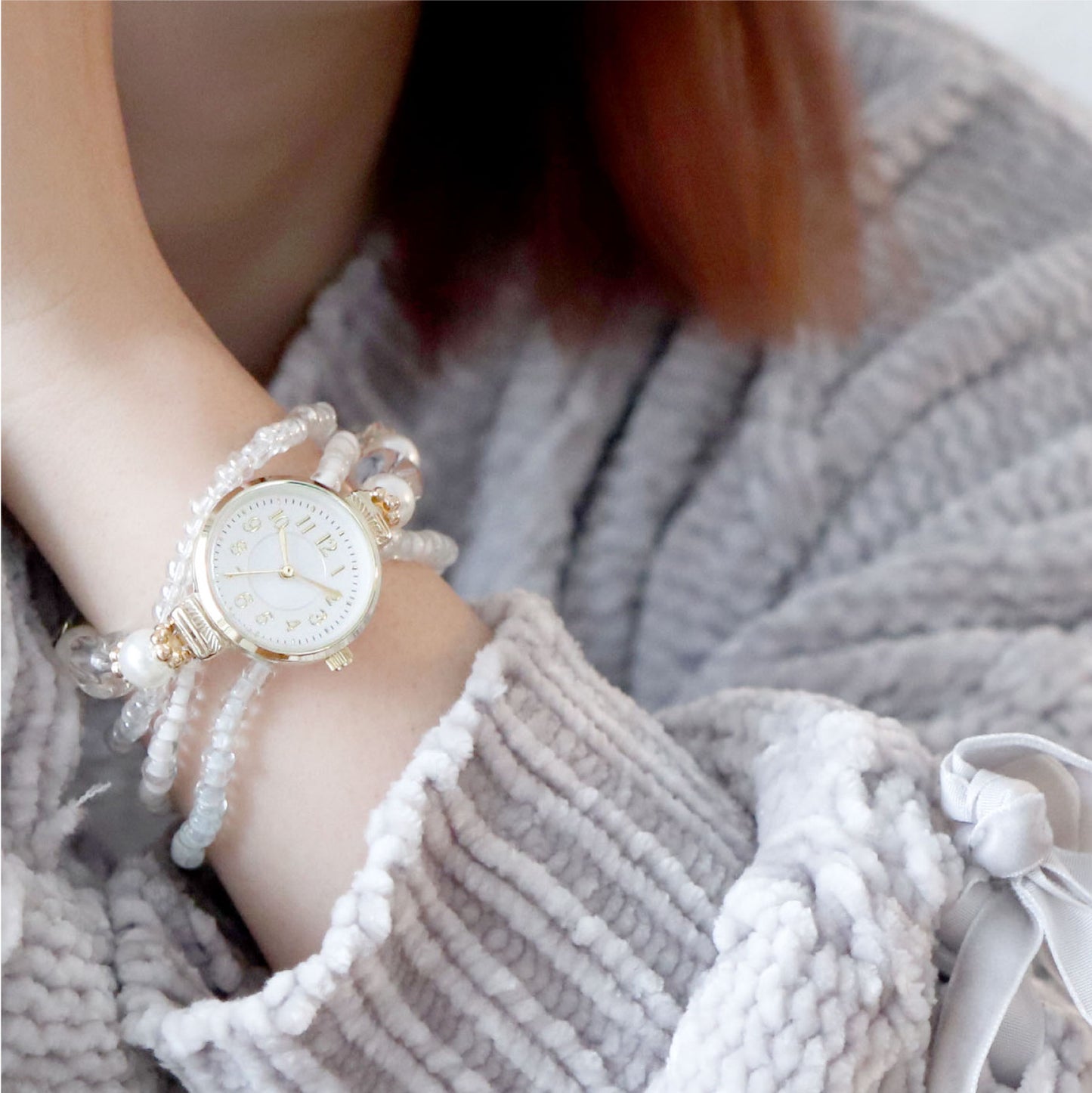 Pearl Bracelet Watch Set 珠珠手鏈錶套裝