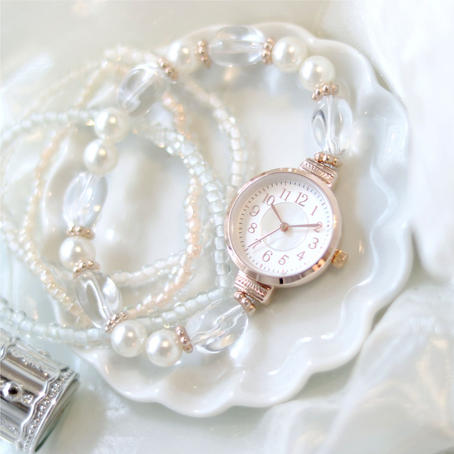 Pearl Bracelet Watch Set 珠珠手鏈錶套裝