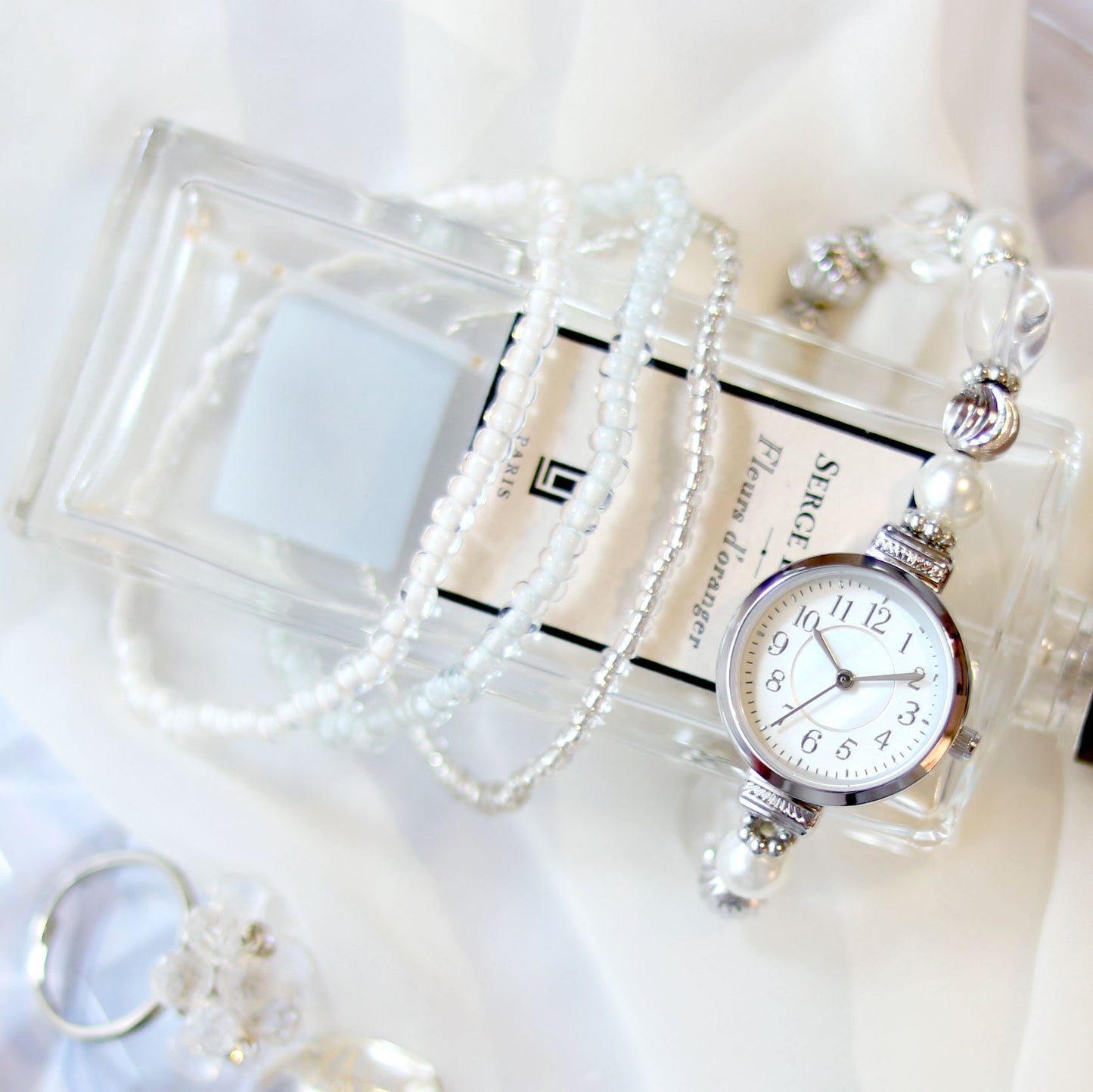 Pearl Bracelet Watch Set 珠珠手鏈錶套裝