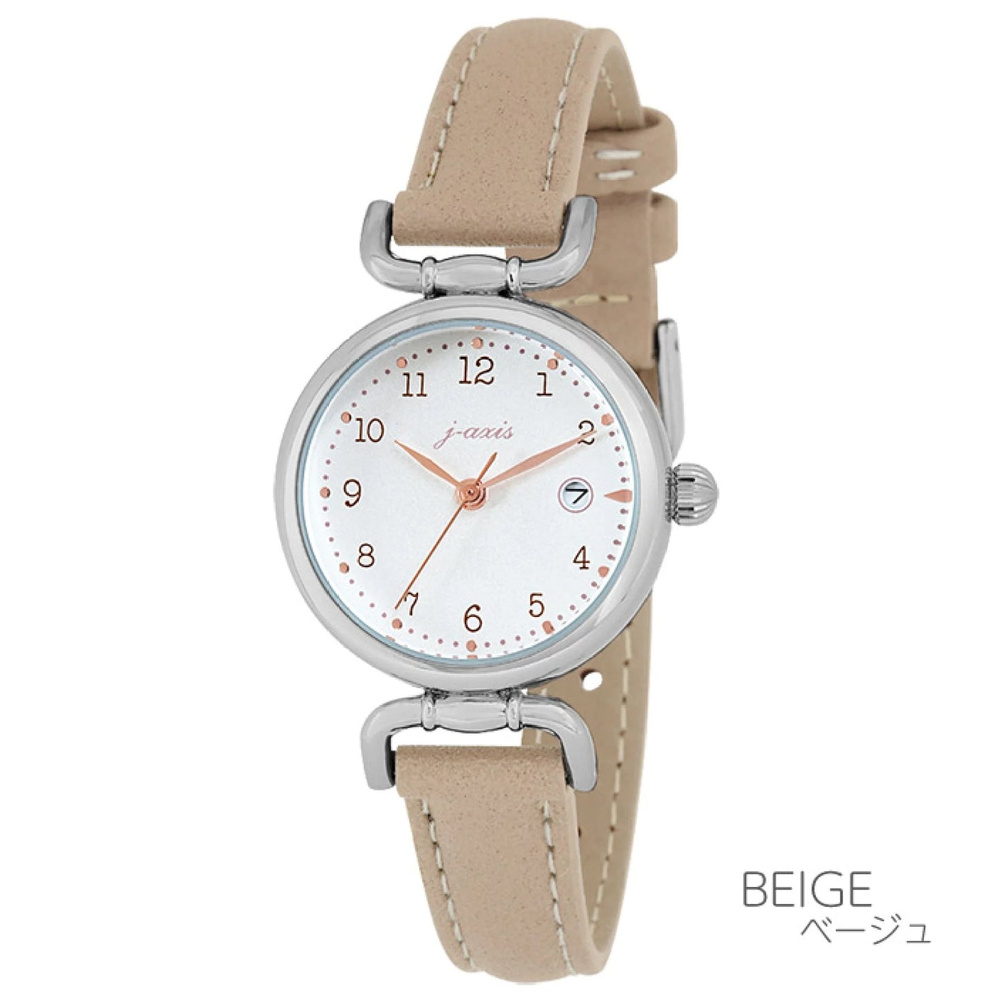 Calendar Watch 淡色女子日期手錶 復古文青 女裝