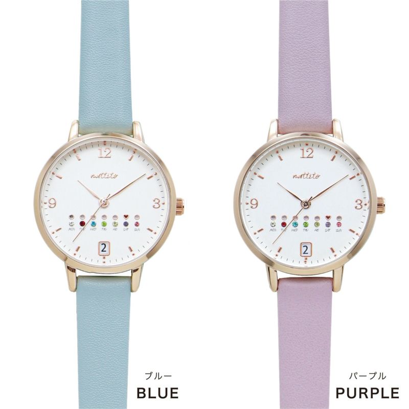 Calendar Watch Morandi Colors 女裝 莫蘭迪色寶石日期手錶