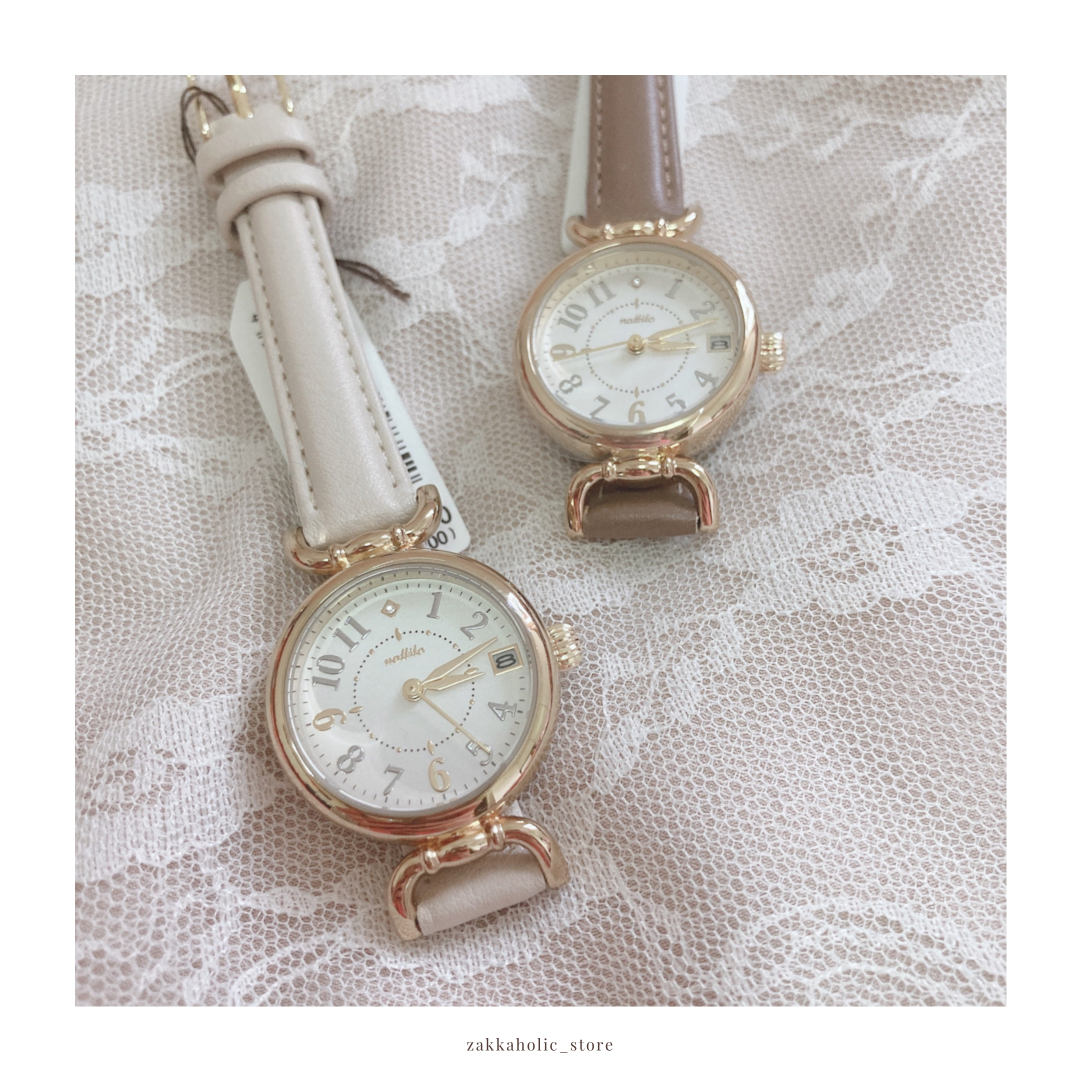 ⟡⸝⋆ Good things take Time Antique Calendar Watch 復古日期手錶 女裝 DSE錶 考試手錶