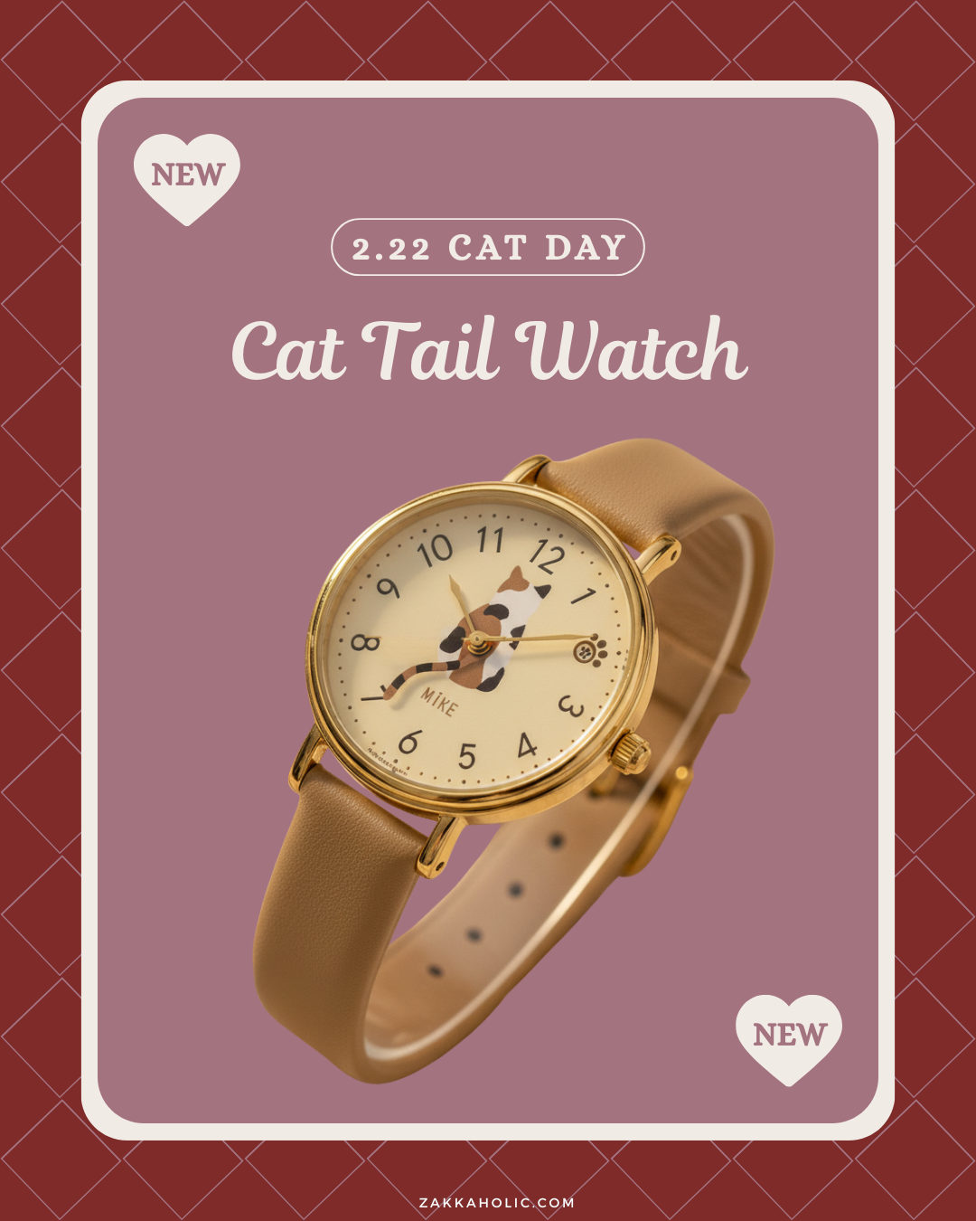 Cat Tail Watch  女裝 貓貓尾巴手錶 日常生活防水