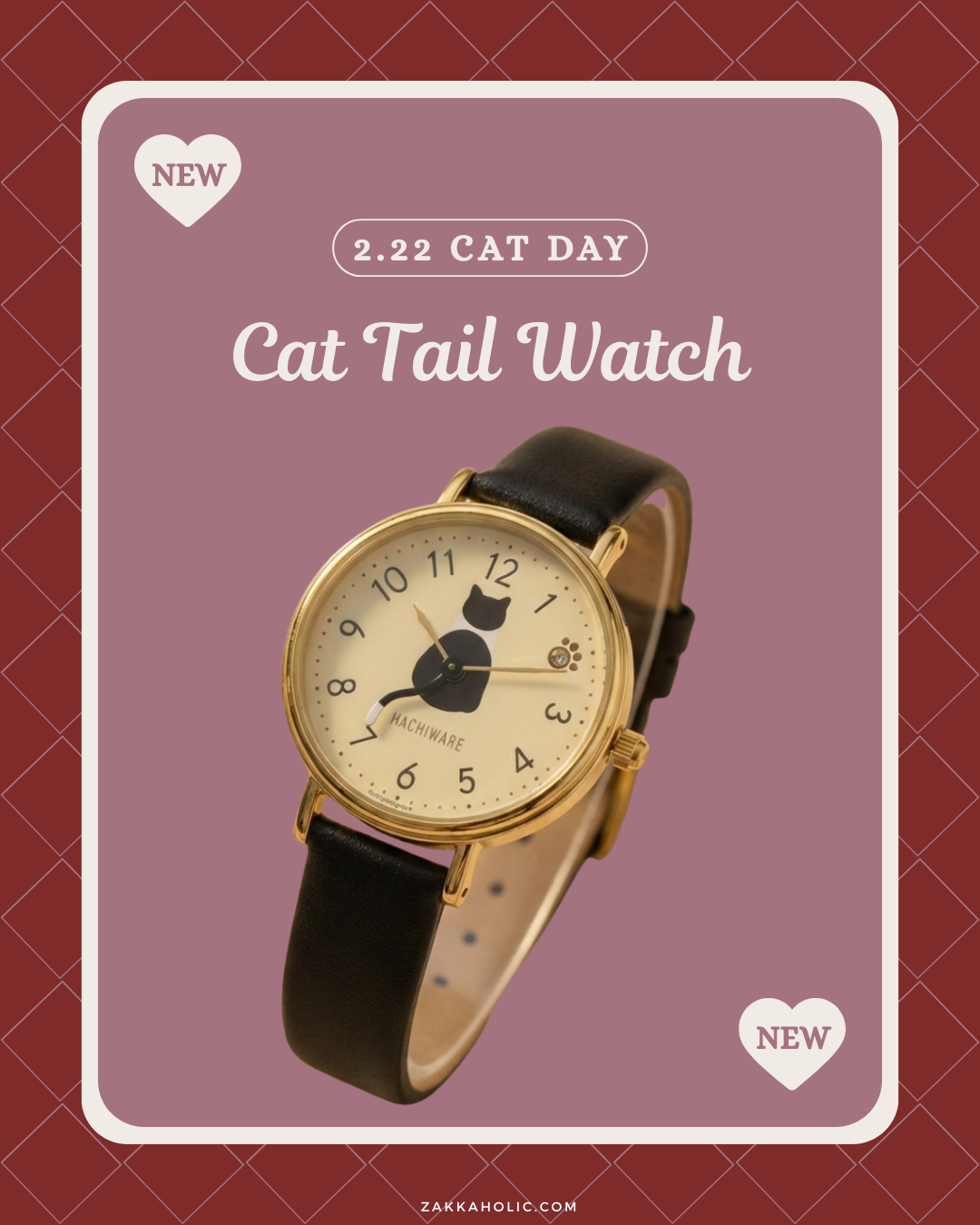 Cat Tail Watch  女裝 貓貓尾巴手錶 日常生活防水