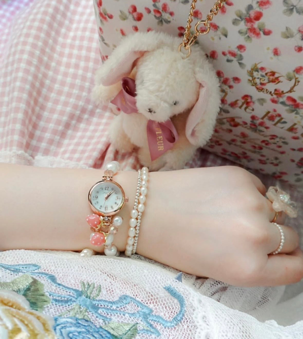 Strawberry Bracelet Watch 士多啤梨/ 草莓手鏈錶｜女裝｜日常防水｜生日禮物