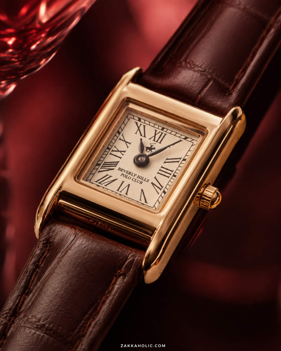 Time Sales! Beverly Hills Polo Club Anique Tank Square Watch 經典復古方形手錶