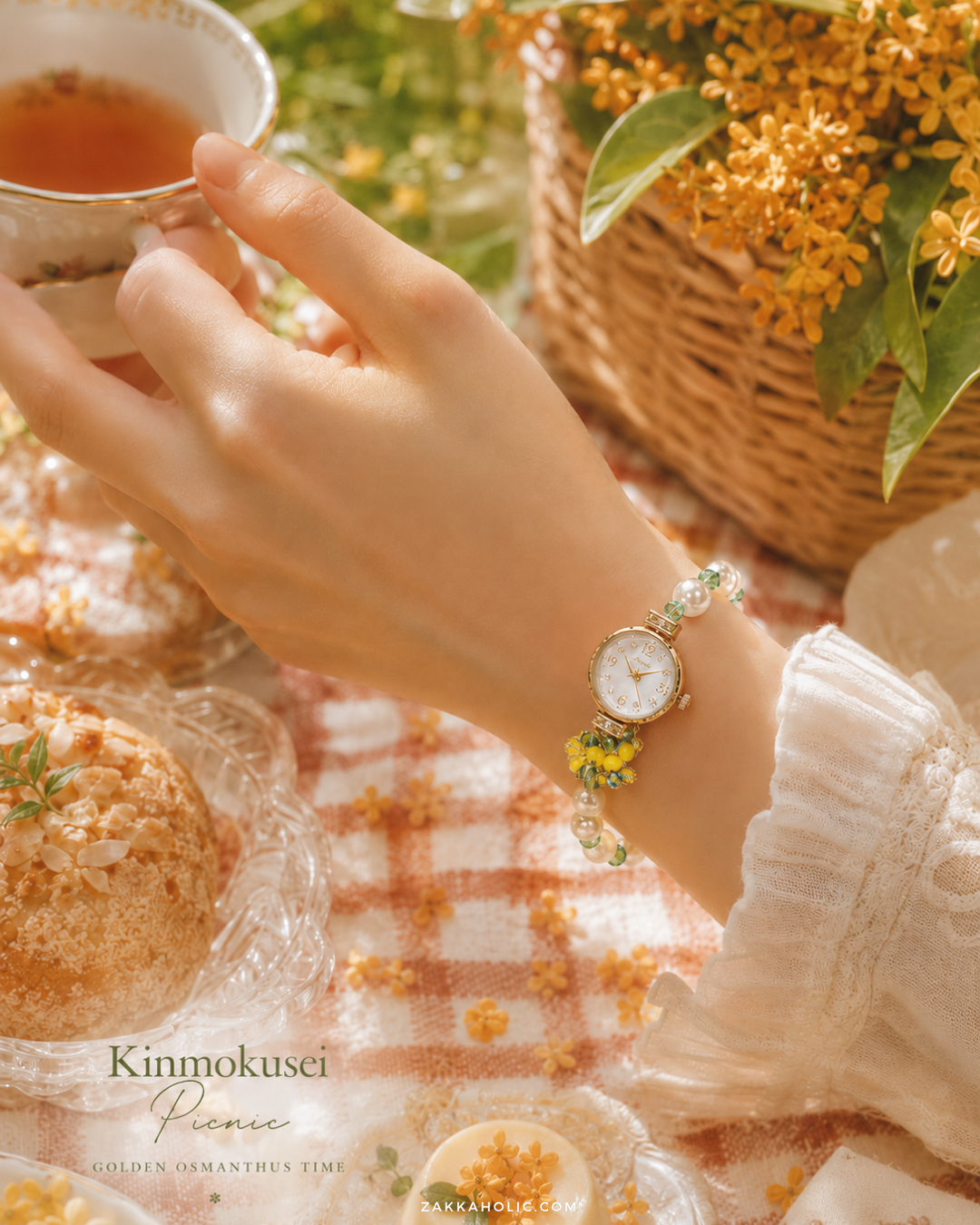 Osmanthus Bracelet Watch 金木犀/ 桂花/ 手鏈錶 魚木花之戀 女裝 [日常防水]