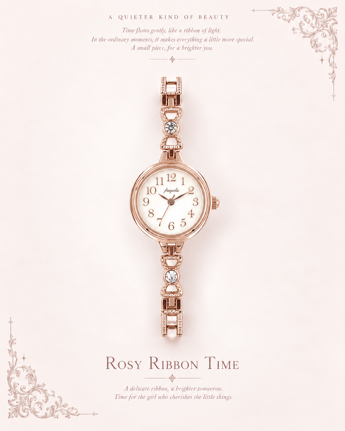 蝴蝶結手鏈錶 Ribbon Bracelet Watch｜防水｜女裝錶｜情人節禮物