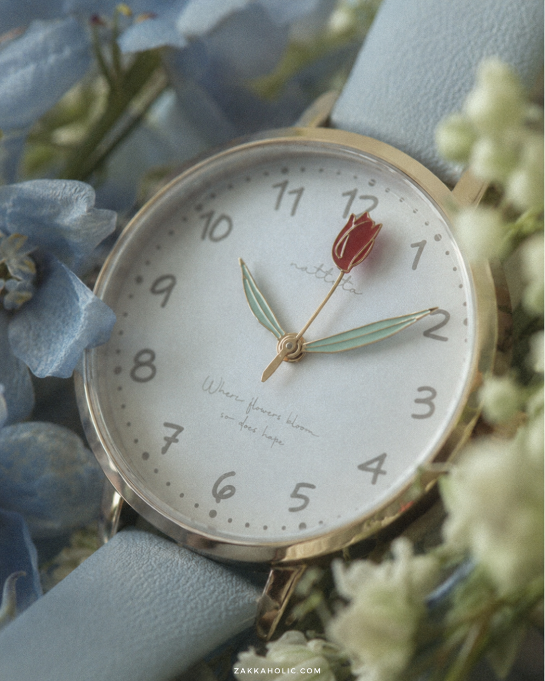 歲月靜好 鬱金香 花花指針手錶 Flower Watch