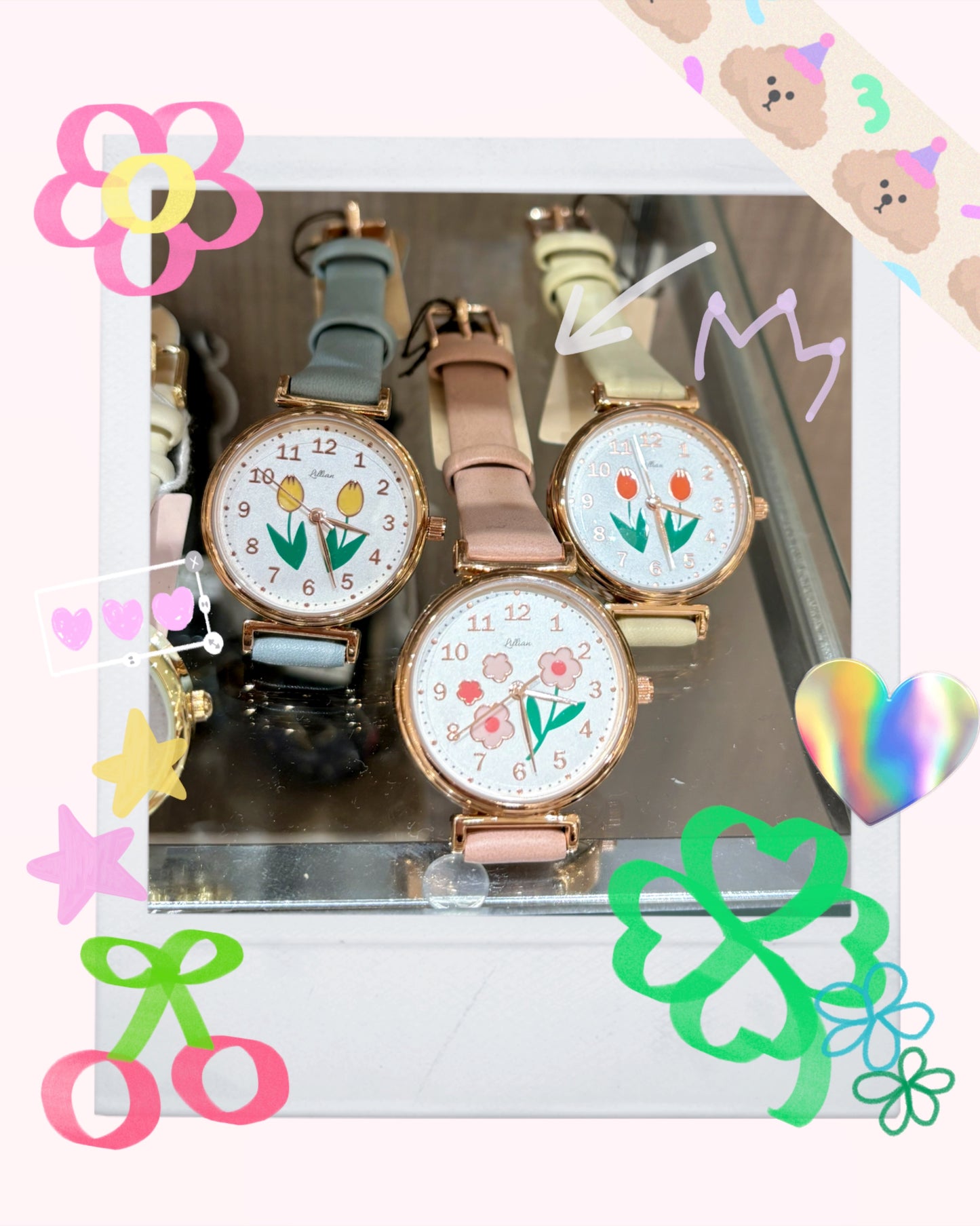 昭和復古 花花 女裝手錶 Showa Style Flowers Watch