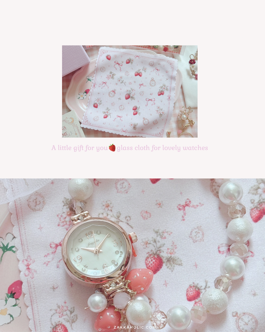 Strawberry Bracelet Watch 士多啤梨/ 草莓手鏈錶｜女裝｜日常防水｜生日禮物