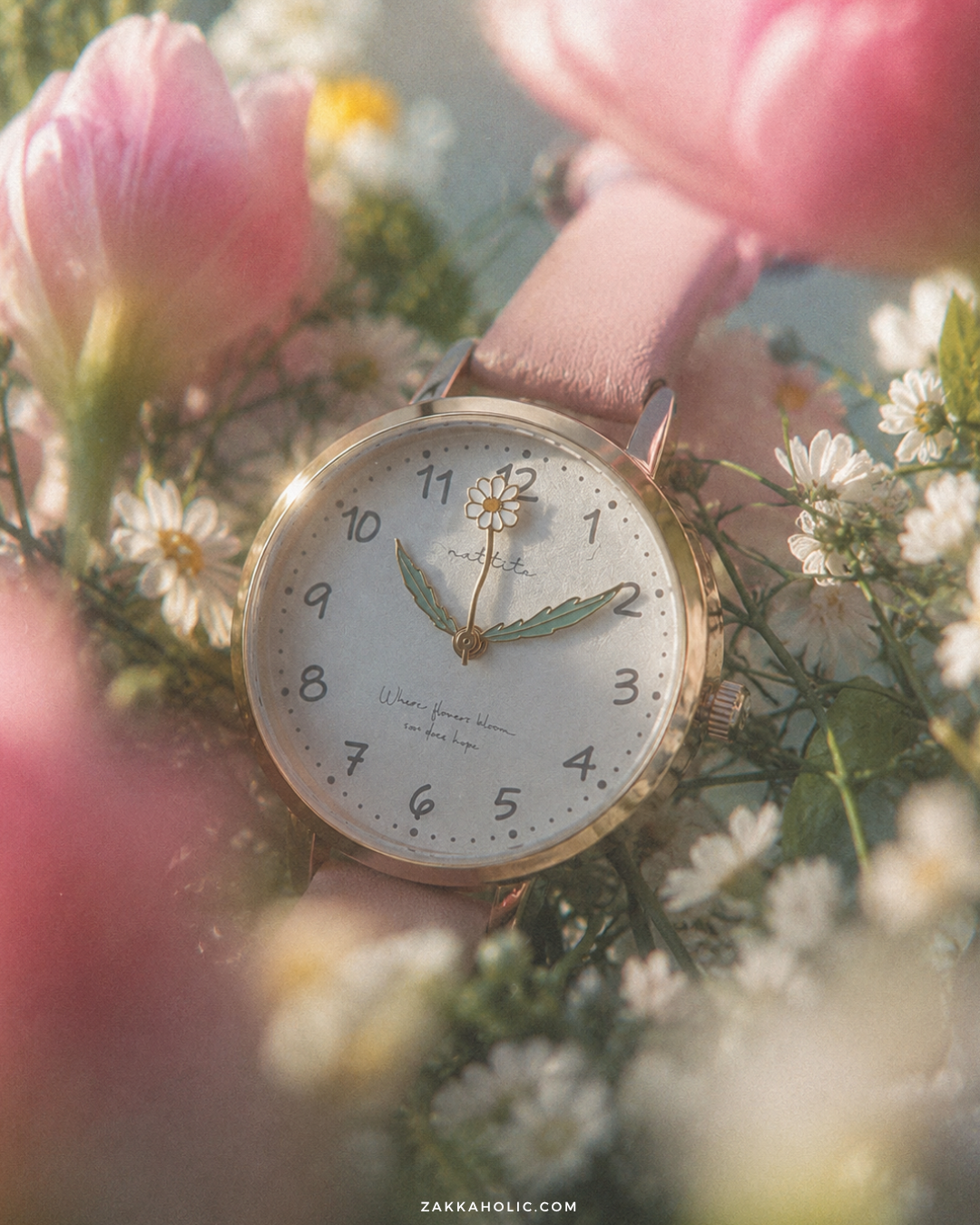 歲月靜好 鬱金香 花花指針手錶 Flower Watch
