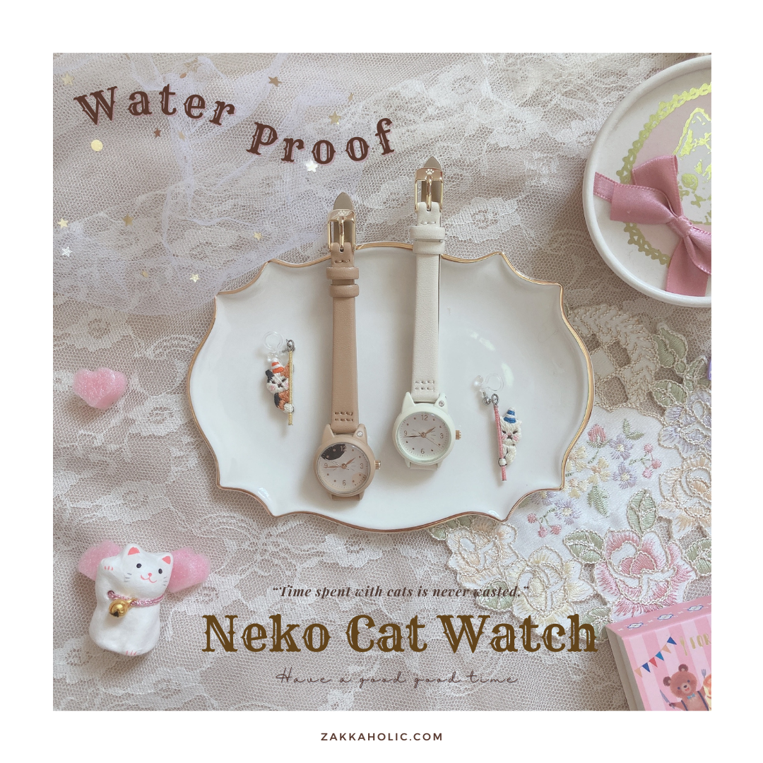 Water Proof Cat Shape Watch  女裝 防水 三色貓貓形手錶