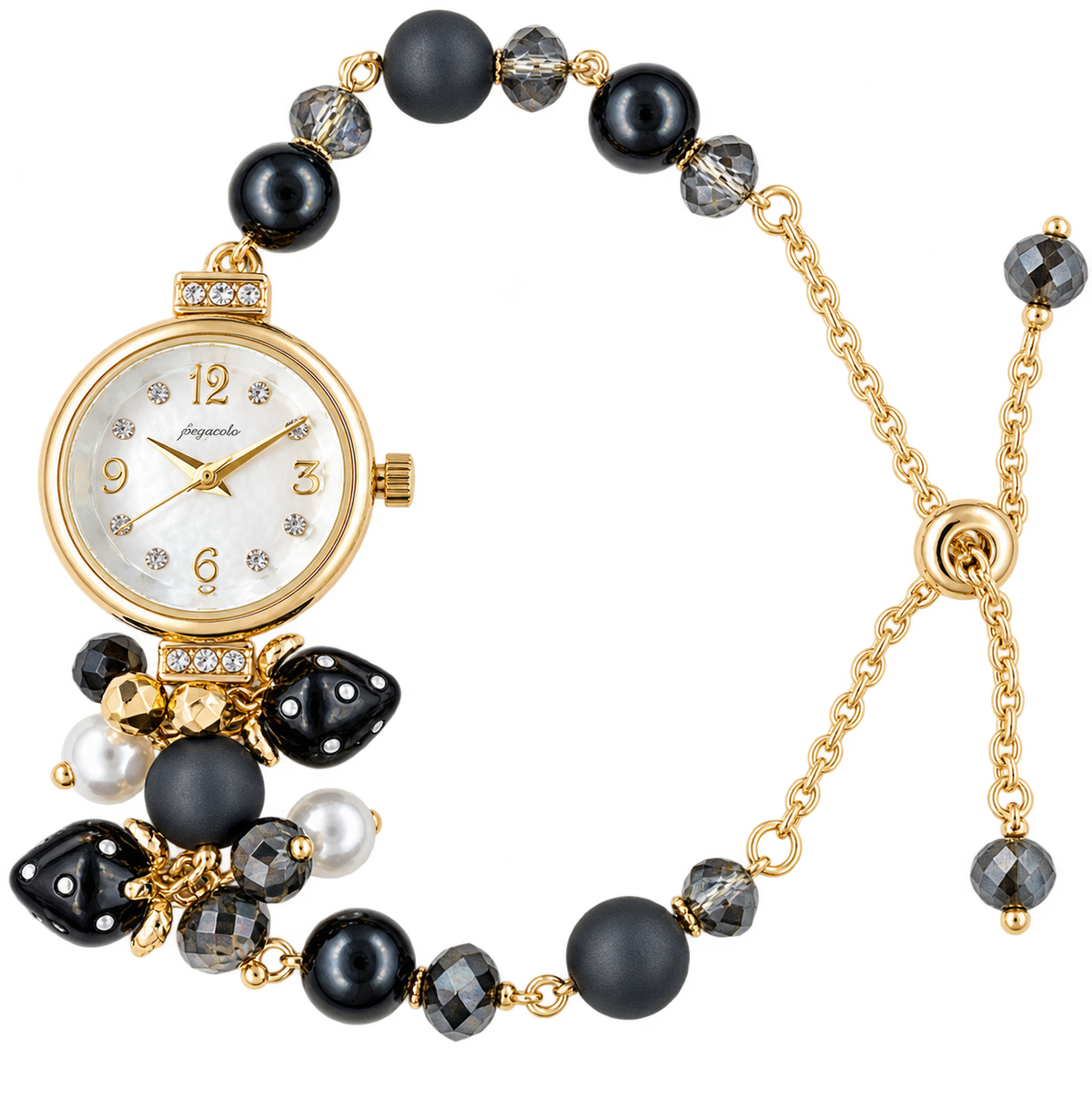 [可調長短] Strawberry Bracelet Chain Watch 士多啤梨/ 草莓手鏈錶｜女裝｜日常防水｜生日禮物