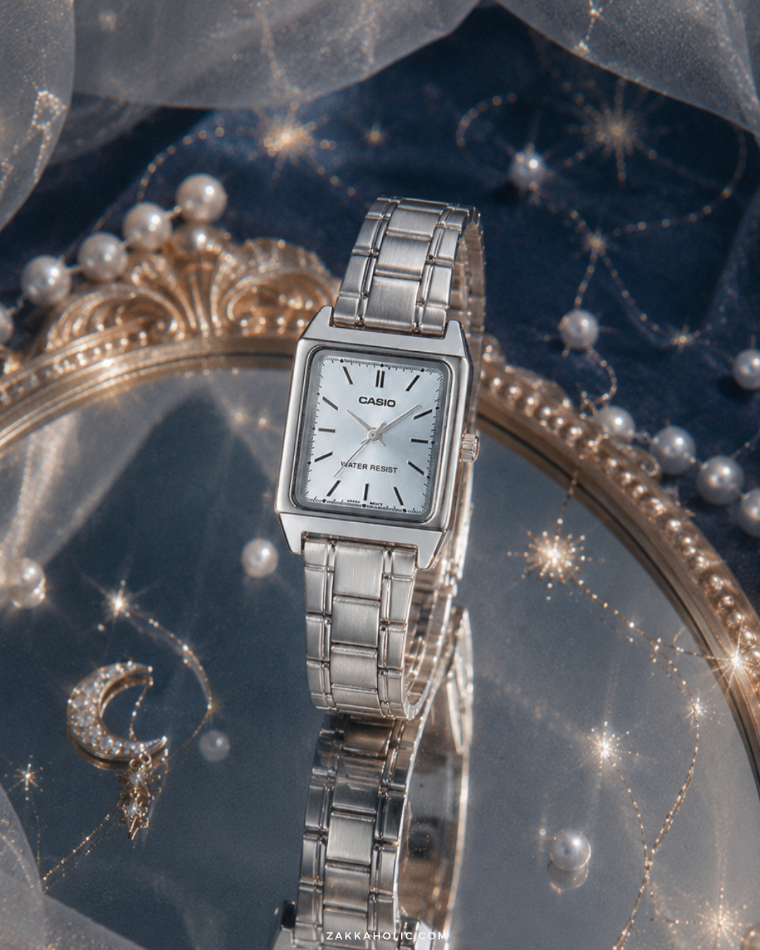 Casio Vintage Watch 女裝 冰川藍 復古鋼手錶 (日常防水)