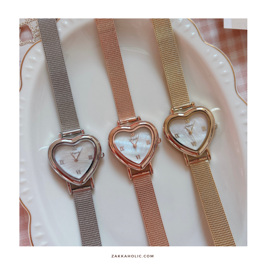 Heart Watch 女裝 心形手錶 ♡ 心心鋼錶 愛心 手錶