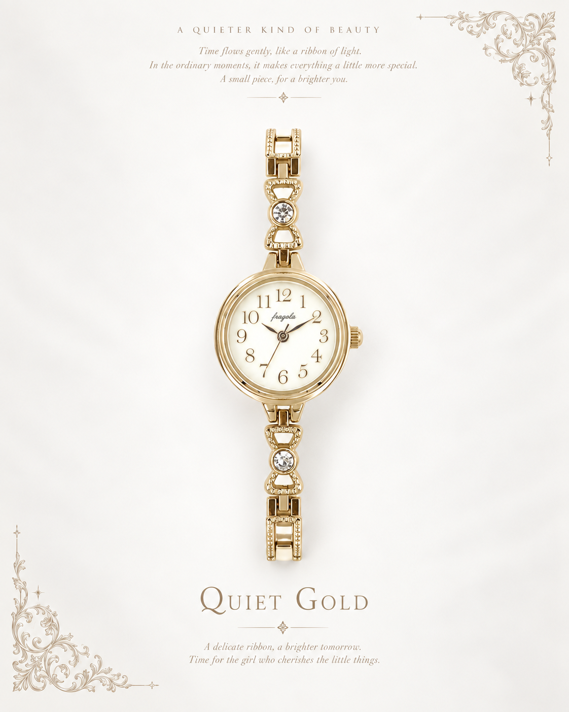 蝴蝶結手鏈錶 Ribbon Bracelet Watch｜防水｜女裝錶｜情人節禮物