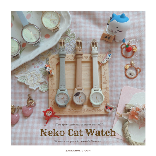 Water Proof Cat Shape Watch  女裝 防水 三色貓貓形手錶