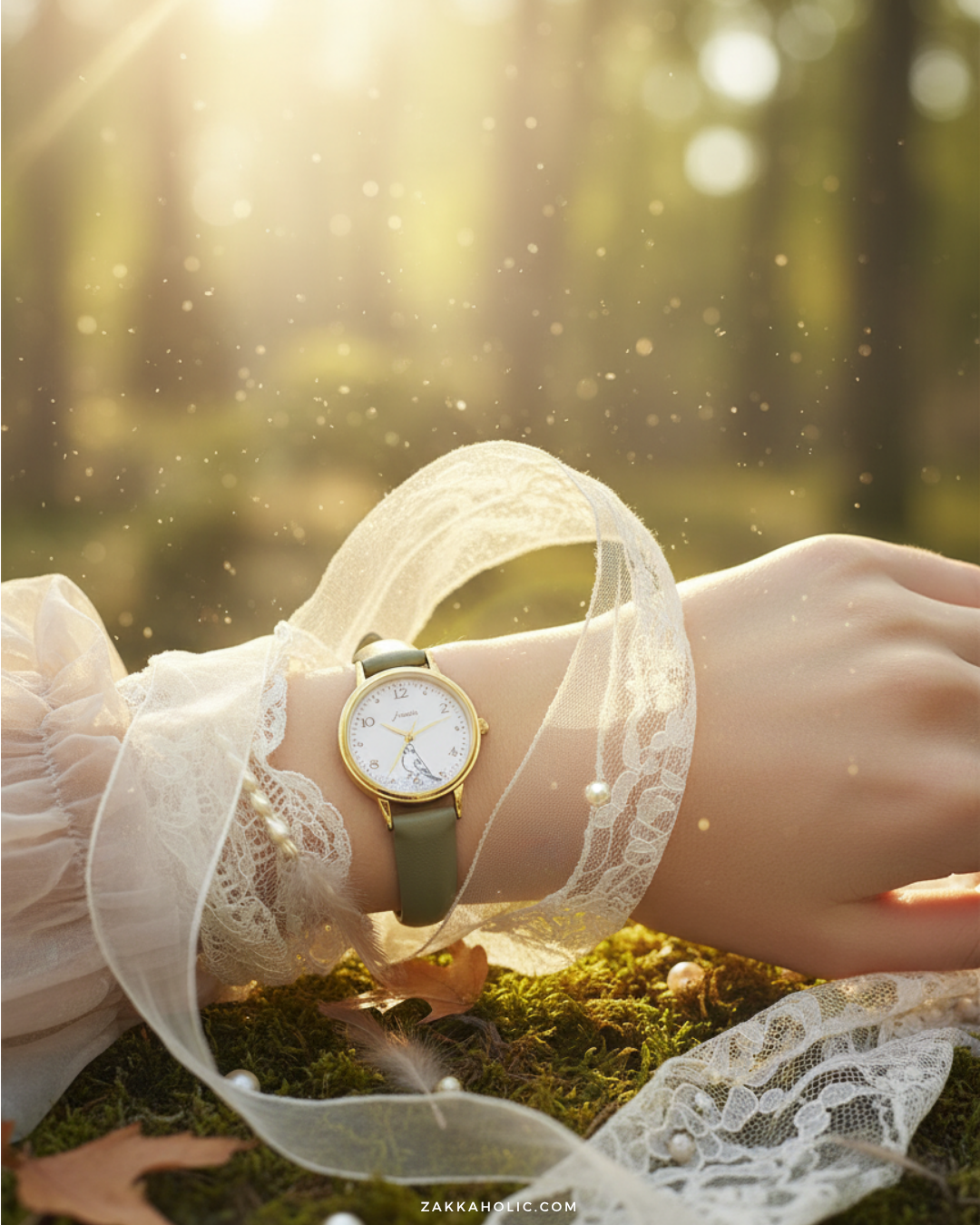 Monotone Animal Watch 黑白復古線條動物手錶 女裝