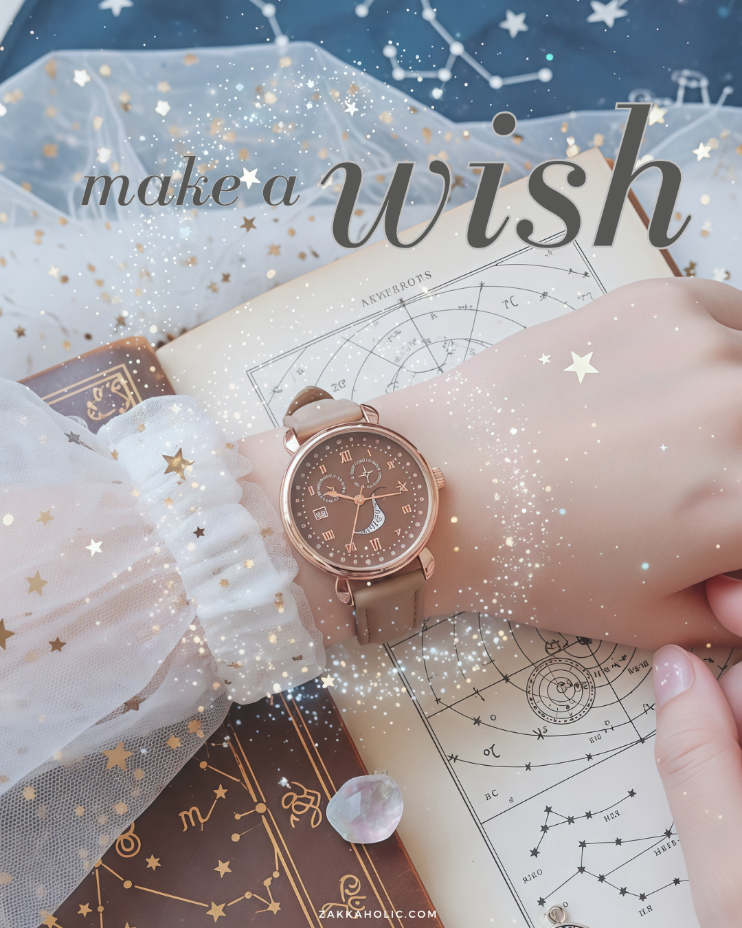 [自家] Make a Wish Calendar Watch 星願日期星期錶 女裝 情侶錶 2025 Pantone mocha mousse